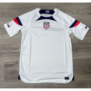 Nike Youth USMNT 2022/23 Home DRI FIT ADV Authentic White Blank Jersey XL